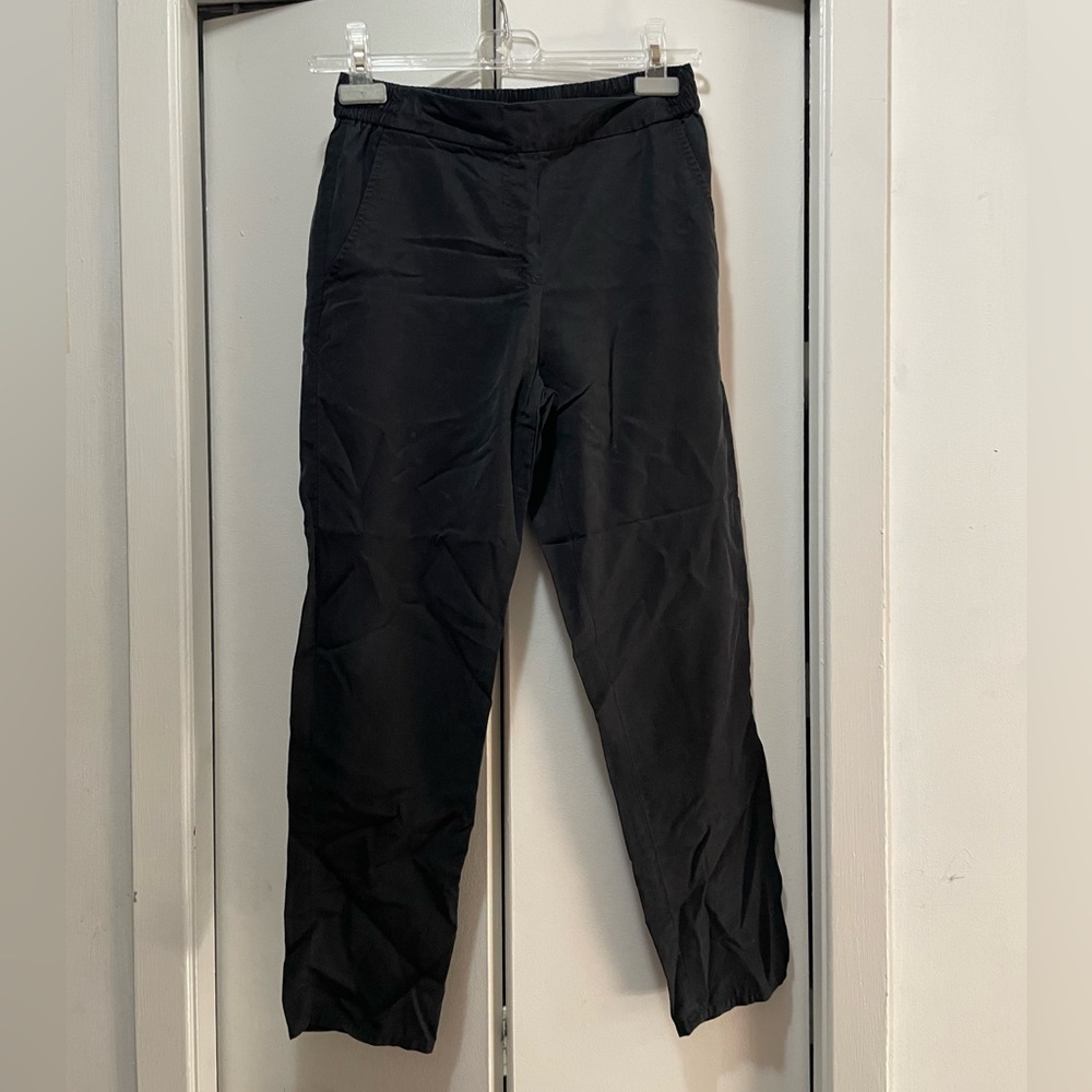 Gap flat front tencel trousers
